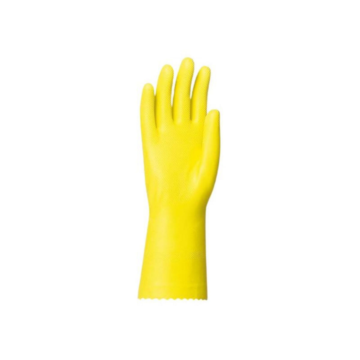 Singer Gants de ménage en latex floqué coton jaune T9 SINGER LAT2005.9