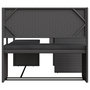 Voir la diapositive 4 : VIDAXL Canape de jardin avec table et coussins en forme de L noir
