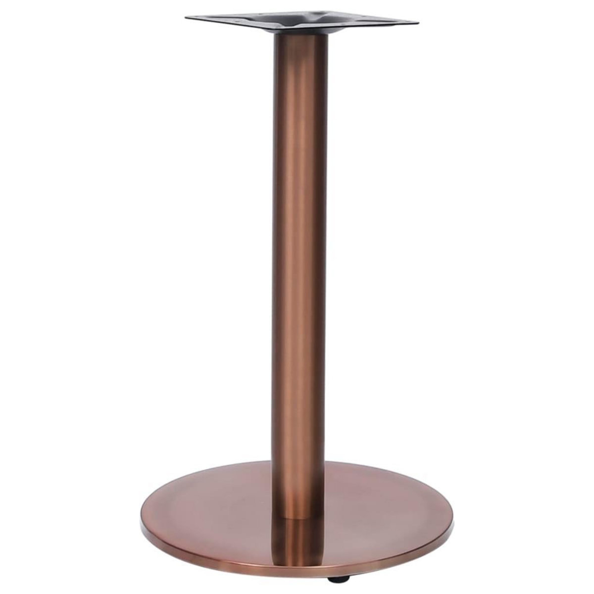 VIDAXL Pied de table de bistro dore Ø45x72 cm acier inoxydable