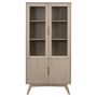 Voir la diapositive 3 : TOILINUX Vitrine en MDF et verre 4 portes et 4 étagères - Beige