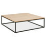 Voir la diapositive 1 : Paris Prix Table Basse Design en Bois  Bokaci  110cm Naturel