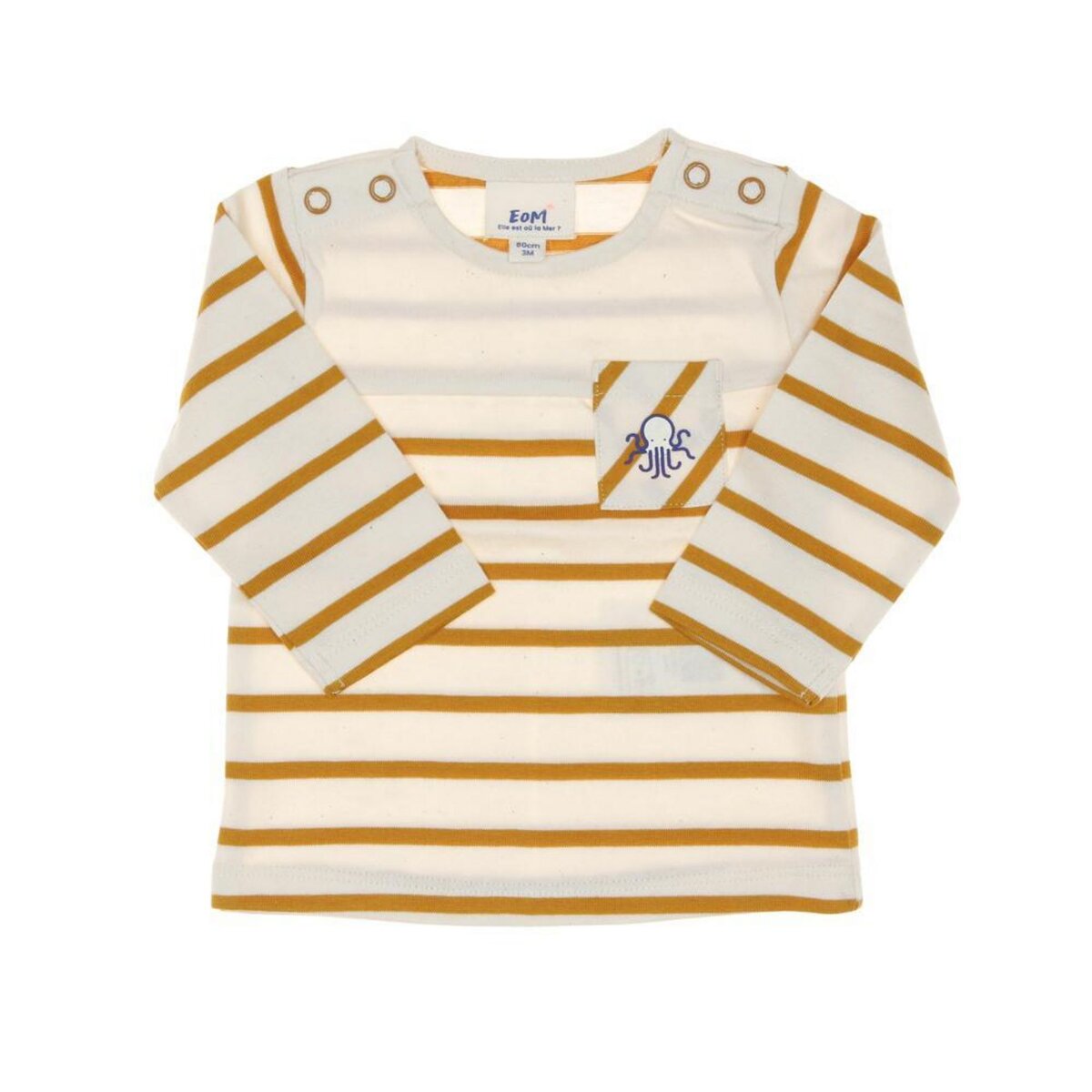 ELLE EST OU LA MER T shirt  à Rayures Garçon EOM Eloris2