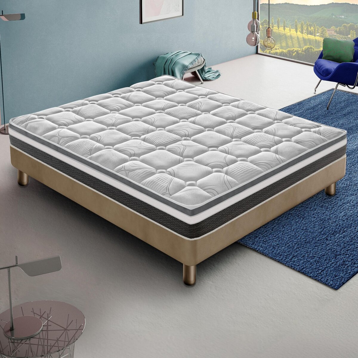 ILOVESLEEP Matelas Mousse ANNA - Accueil Mémoire De Forme - Epaisseur 20 Cm