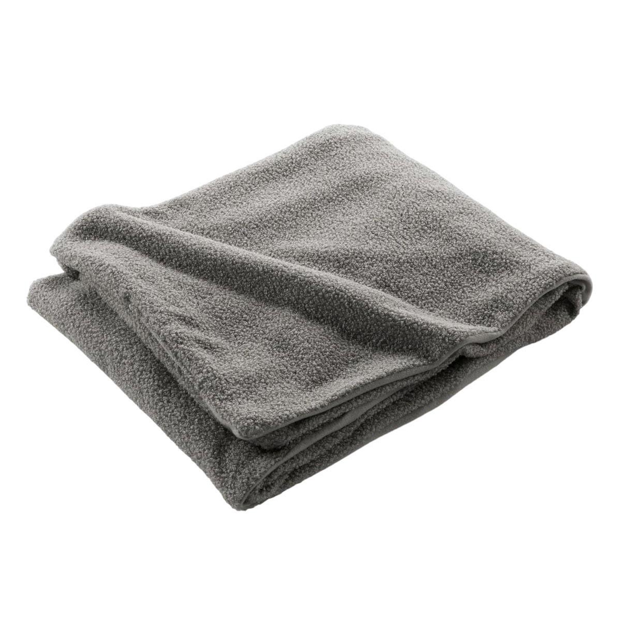 Douceur d'Intérieur Plaid bouclette  wooly  125x150cm gris