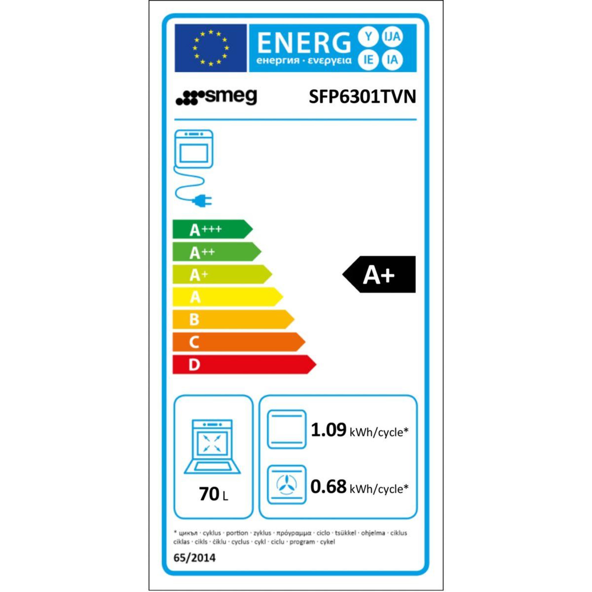 Voir la diapositive 4 : SMEG Four encastrable SFP6301TVN