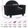 Voir la diapositive 6 : VIDAXL Lit pour chien noir 66x40x45 cm velours