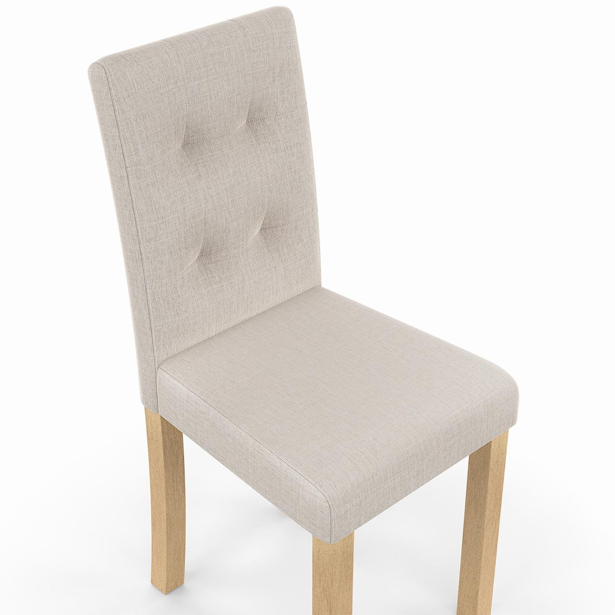 Voir la diapositive 6 : ID MARKET Lot de 6 chaises polga capitonnées mix color gris, terracotta et beige