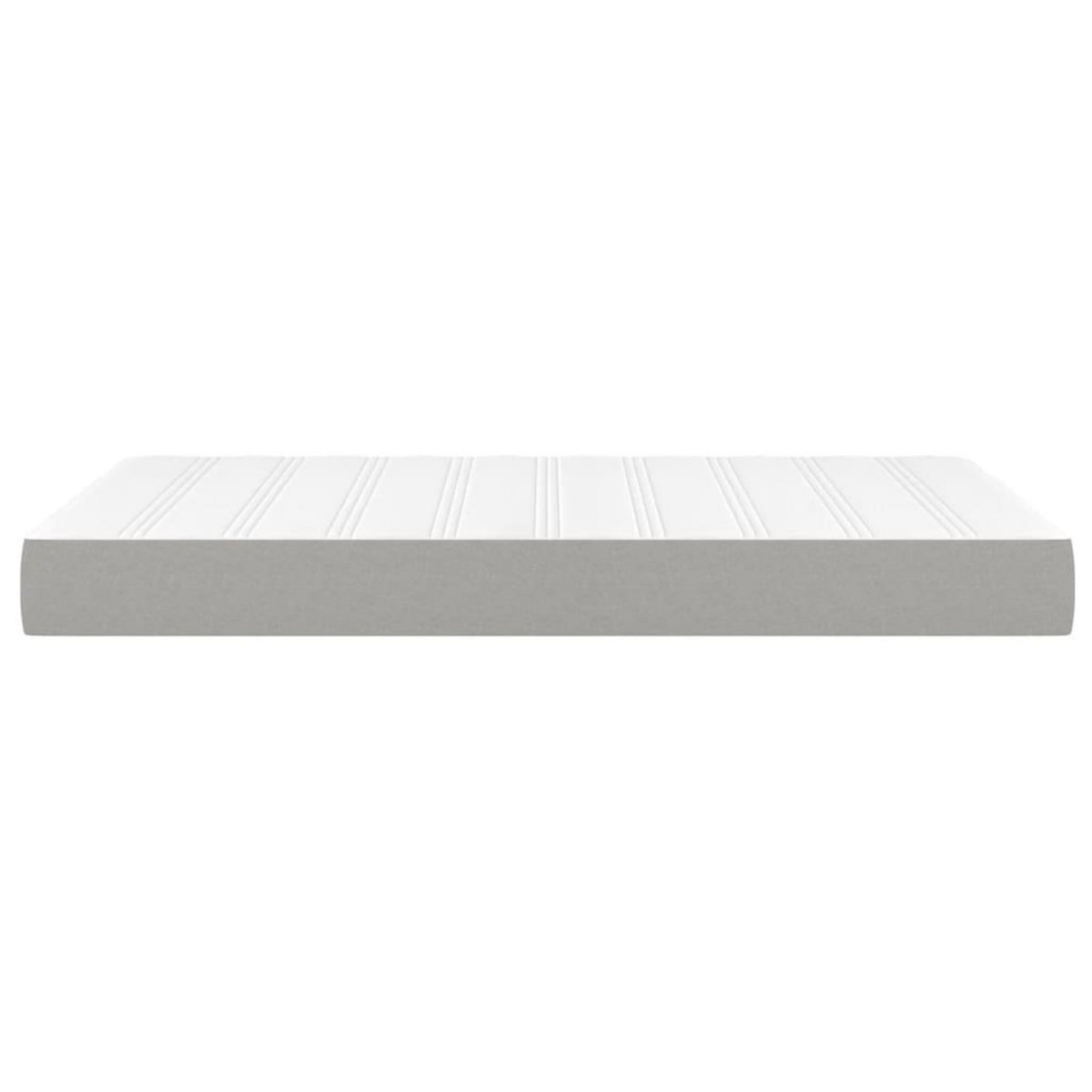 VIDAXL Matelas de lit a ressorts ensaches Gris clair 120x200x20 cm