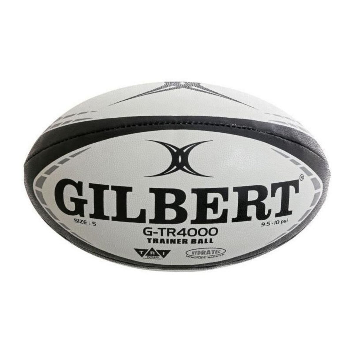 GILBERT Ballon de rugby - GILBERT - G-TR4000 - Taille 4 - Noir