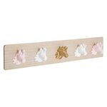 Atmosphera Kids Patère Murale  Licorne  55cm Naturel