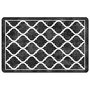 Voir la diapositive 2 : VIDAXL Tapis lavable noir et blanc 190x300 cm antiderapant
