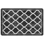 Voir la diapositive 2 : VIDAXL Tapis lavable noir et blanc 190x300 cm antiderapant