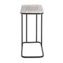 Voir la diapositive 3 : Paris Prix Table d'Appoint Design  Galia  62cm Argent & Noir