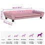 Voir la diapositive 6 : VIDAXL Lit pour chien rose 100x50x21 cm velours