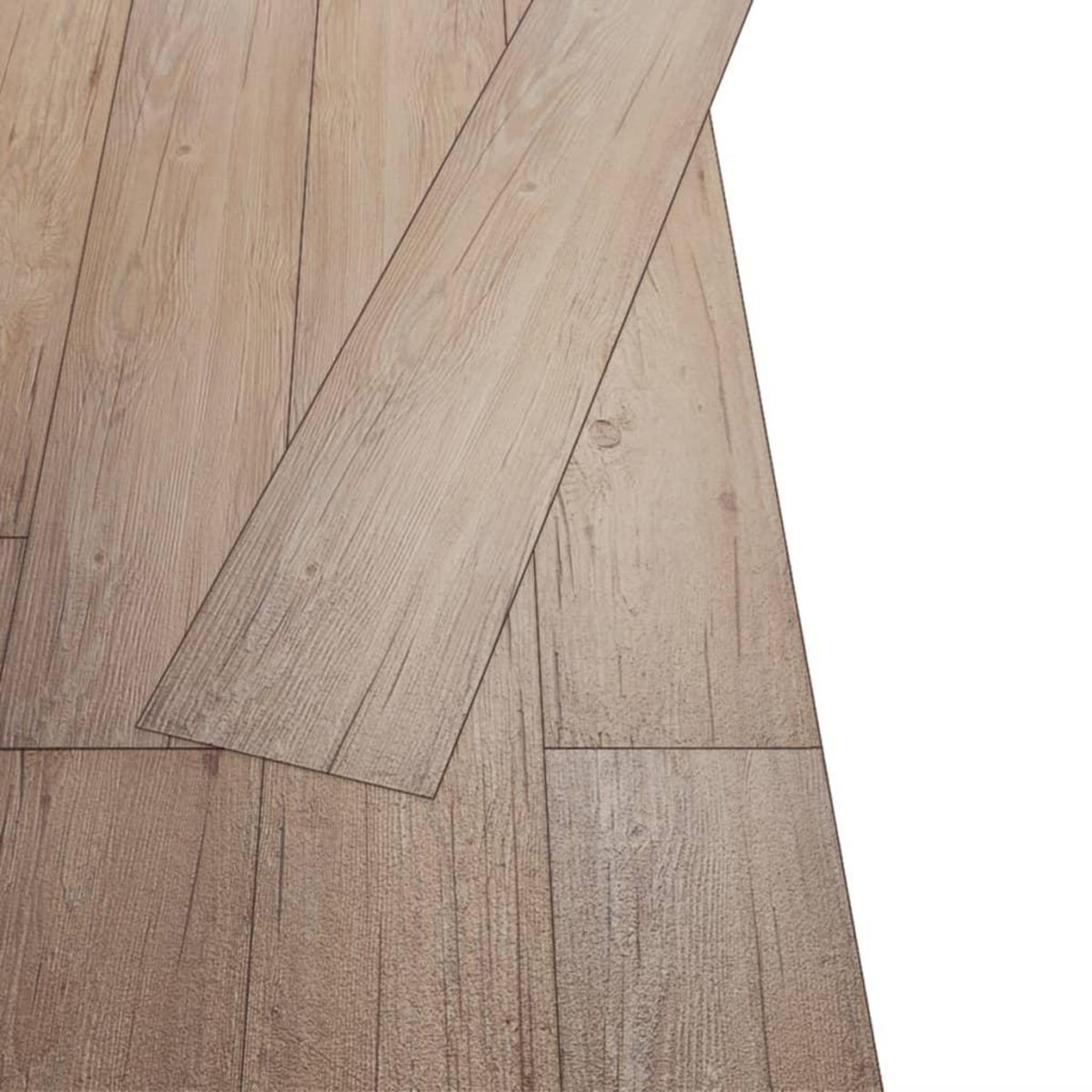 VIDAXL Dalles de plancher PVC autoadhesif 5,02 m^2 2 mm marron chene