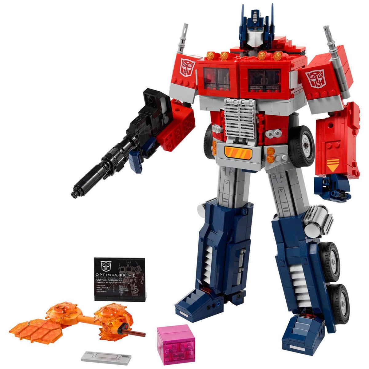 LEGO Icons 10302 Optimus Prime, Figurine Autobot Robot de Transformers, Maquette Camion