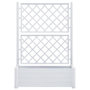 Voir la diapositive 3 : VIDAXL Jardiniere avec treillis 100x43x142 cm PP Blanc