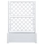 Voir la diapositive 3 : VIDAXL Jardiniere avec treillis 100x43x142 cm PP Blanc