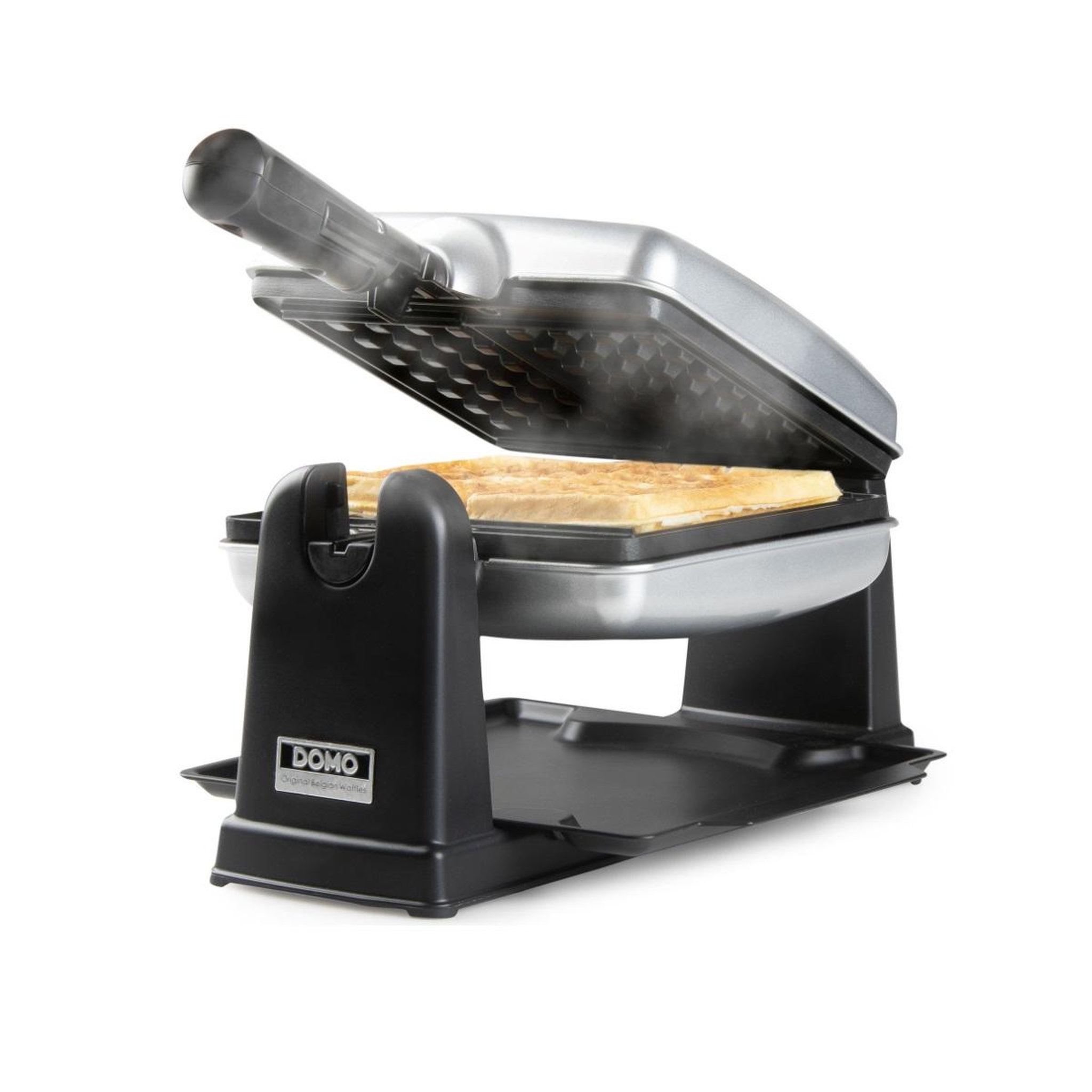 Voir la diapositive 2 : Domo Gaufrier rotatif 1400w inox/noir - do9272w