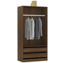 Voir la diapositive 3 : VIDAXL Garde-robe Chene marron 100x50x200 cm Bois d'ingenierie
