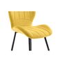 Voir la diapositive 9 : Lot de 2 chaises arrondies pieds métal noir LINE
