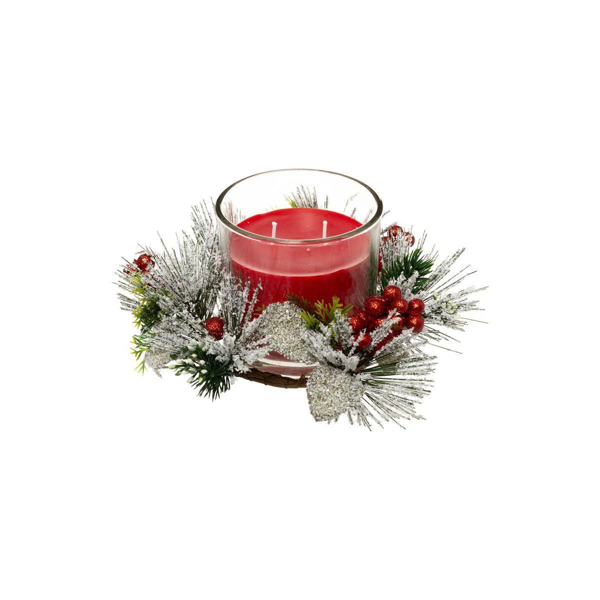 FEERIC LIGHT & CHRISTMAS Bougie parfumée  feuilles  210g la fête des délices