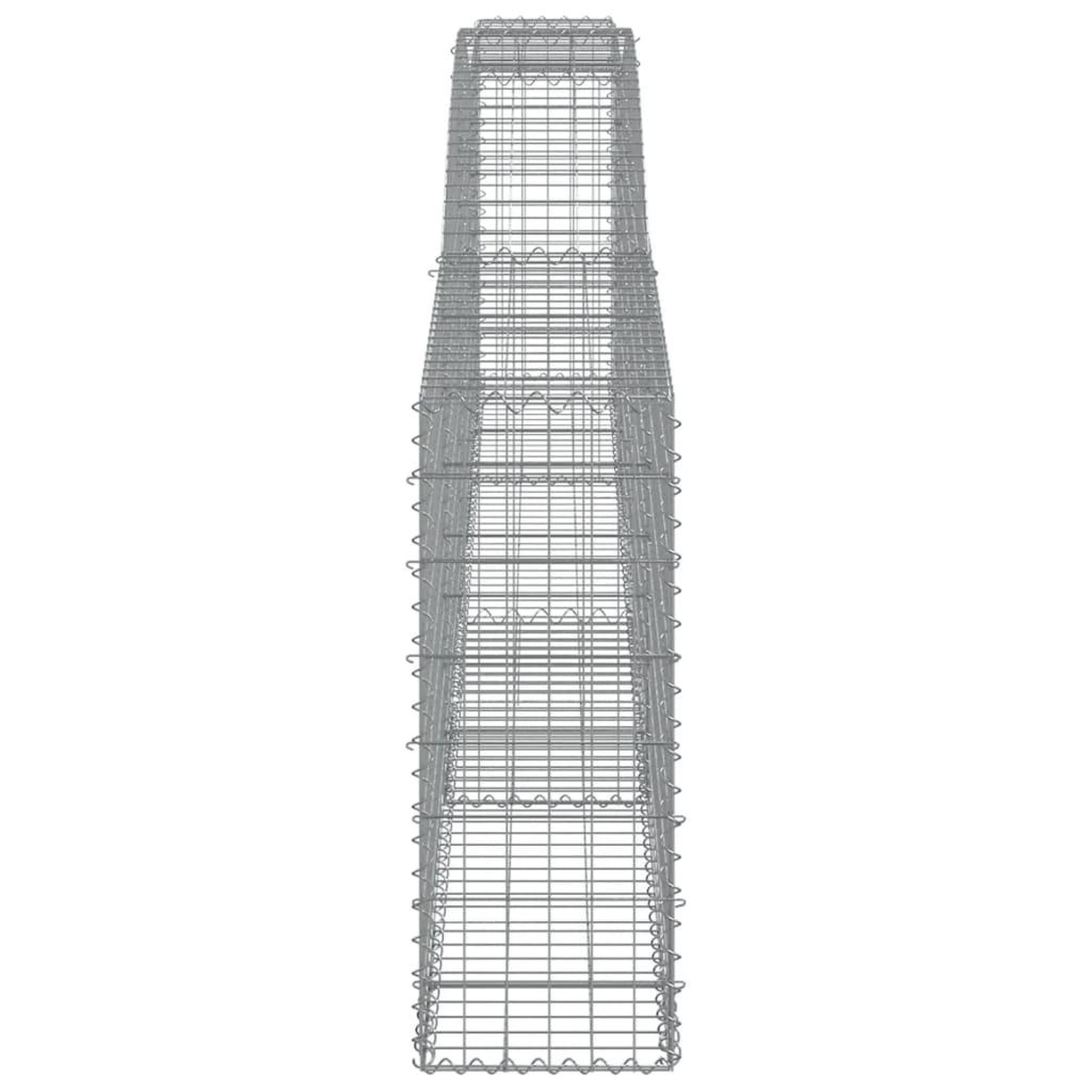 Voir la diapositive 5 : VIDAXL Paniers a gabions arques 25 pcs 400x30x80/100 cm Fer galvanise