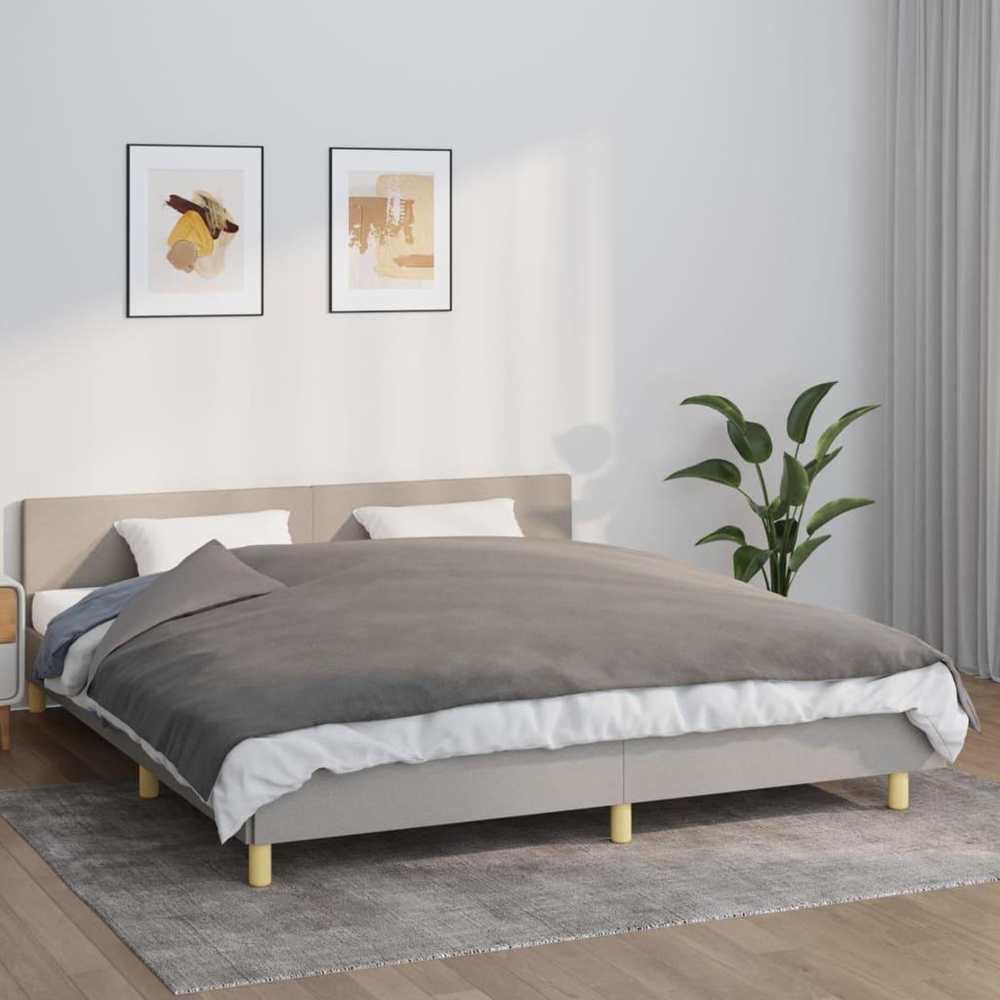 VIDAXL Couverture lestee avec housse Gris 155x220 cm 7 kg Tissu