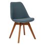 Voir la diapositive 2 :  Lot de 4 Chaises Vintage  Baya  79cm Bleu