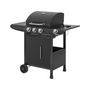 Voir la diapositive 3 : Habitat et Jardin Barbecue gaz  Feria 4  - 4 brûleurs dont 1 latéral - 11.5 kw - Noir