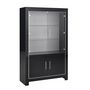 Voir la diapositive 1 : Vitrine design 2 portes laquée brillante L112cm MILANO