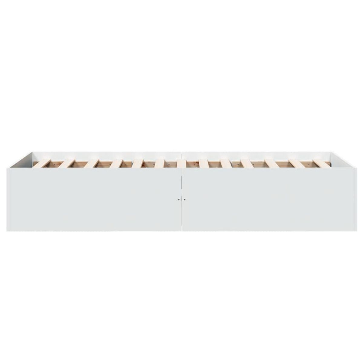 VIDAXL Cadre de lit sans matelas blanc 90x190 cm