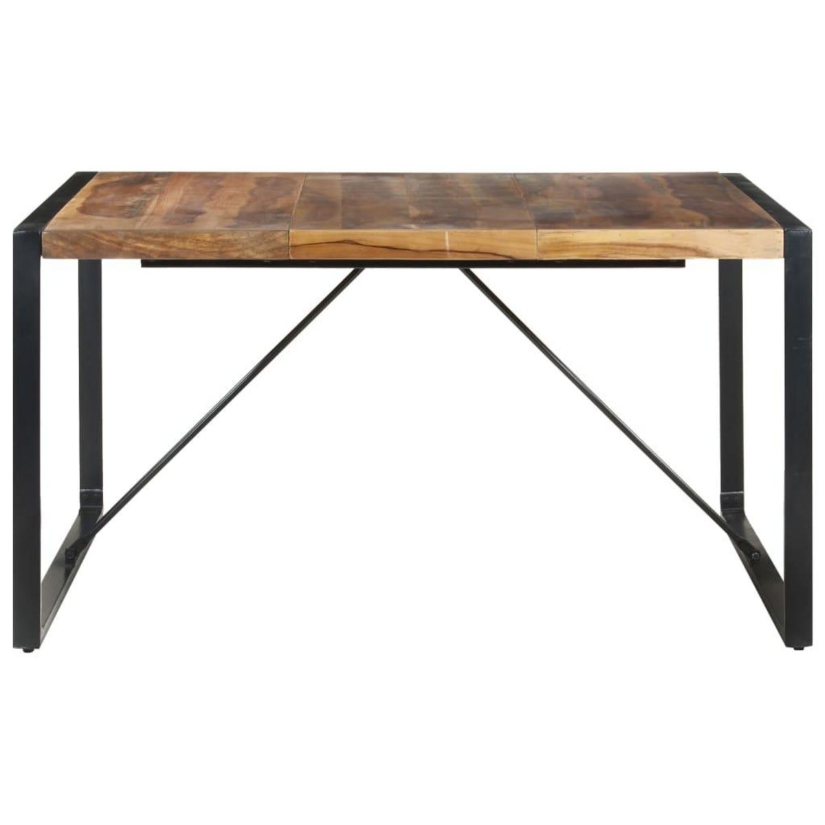 VIDAXL Table a manger 140x140x75 cm bois massif