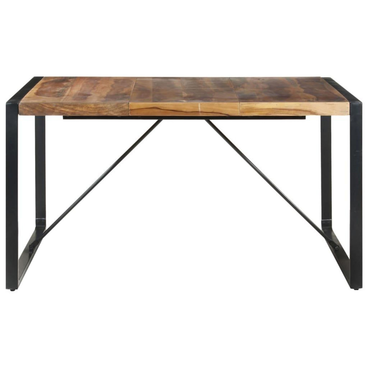 VIDAXL Table a manger 140x140x75 cm bois massif