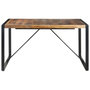 Voir la diapositive 2 : VIDAXL Table a manger 140x140x75 cm bois massif