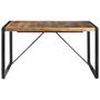 Voir la diapositive 2 : VIDAXL Table a manger 140x140x75 cm bois massif
