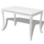 Voir la diapositive 2 : VIDAXL Table a manger 116x66x76 cm blanc brillant