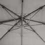 HESPERIDE Parasol déporté carré Eléa - Inclinable - L. 300 x l. 300 cm - Gris ardoise et graphite