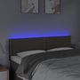 Voir la diapositive 3 : VIDAXL Tete de lit a LED Taupe 144x5x78/88 cm Tissu