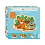 Editions Auzou Jouet en bois Auzou Mes puzzles évolutifs à toucher Animaux