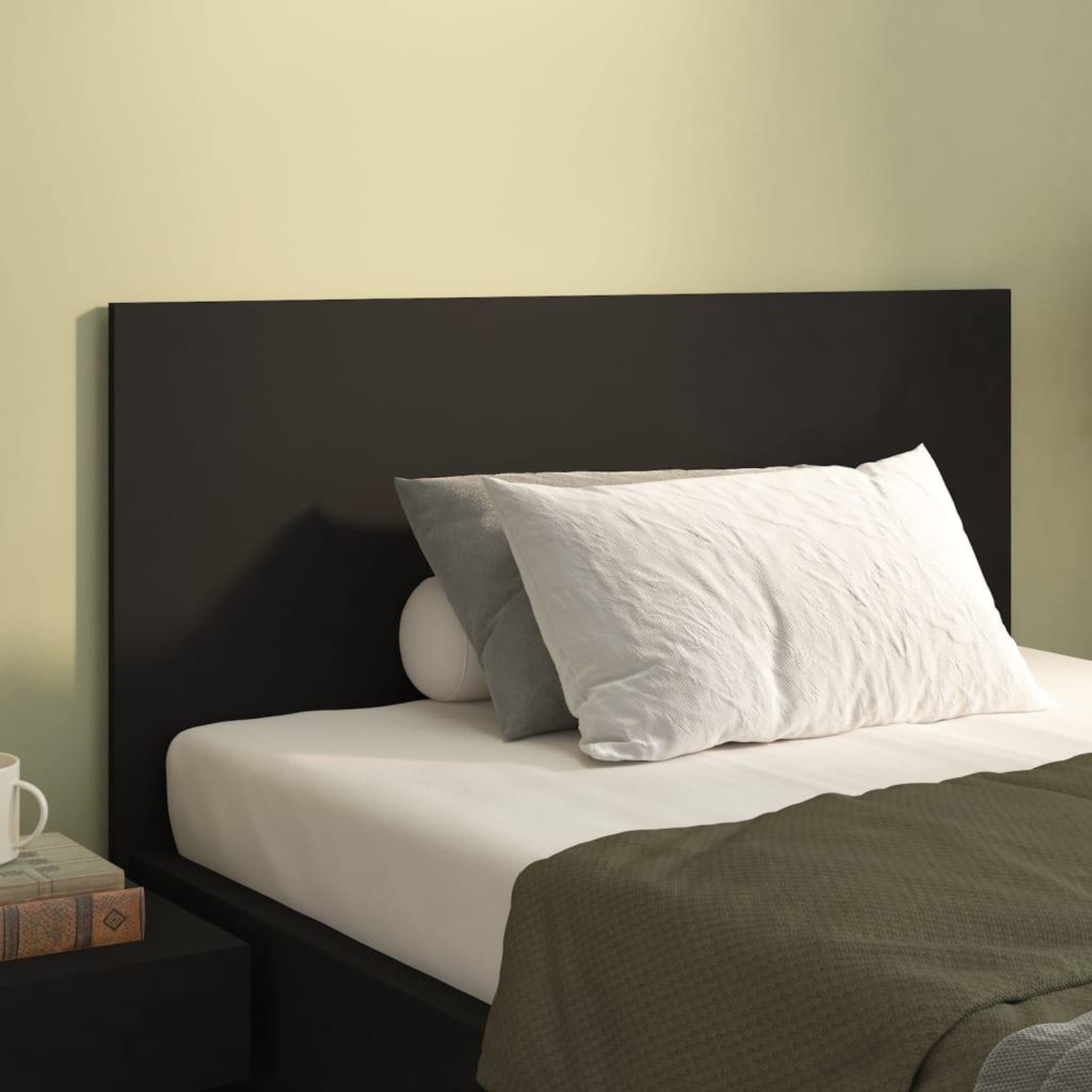 Voir la diapositive 1 : VIDAXL Tete de lit Noir 120x1,5x80 cm Bois d'ingenierie