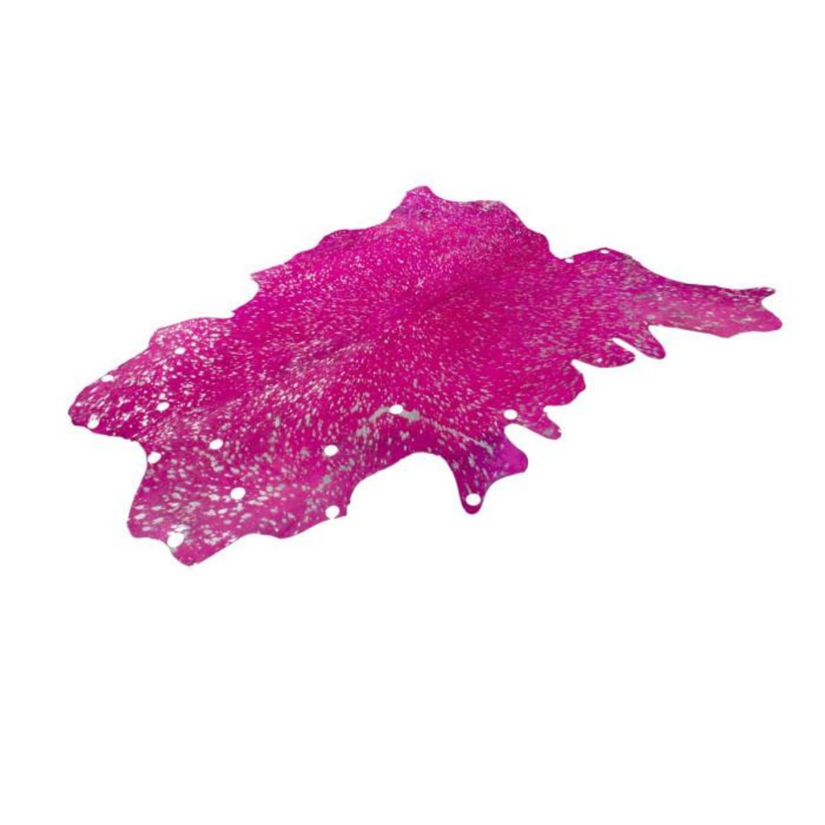 Paris Prix Tapis Peau de Vache  Glam  Violet & Argent