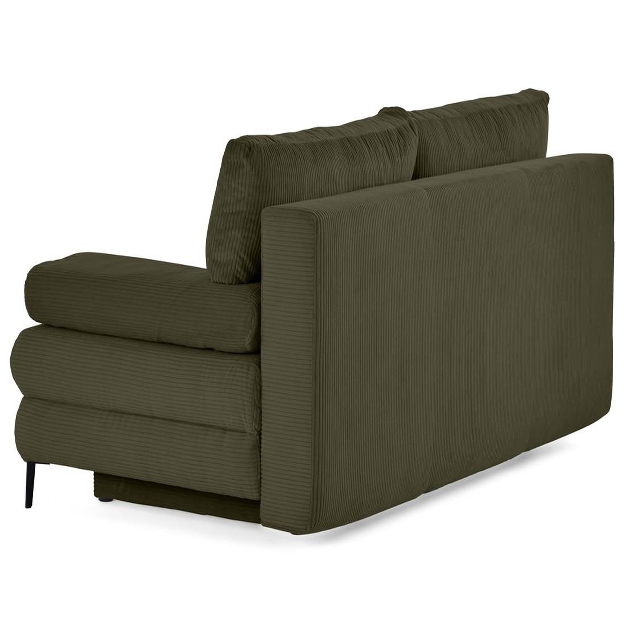 Voir la diapositive 6 : BEST MOBILIER Elton - canapé 3 places convertible avec coffre en velours côtelé