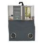 Voir la diapositive 5 : UNIVERS DECOR Lot de 2 Rideaux occultant 140 x 260 cm  Night  Granite - Gris - 2 Panneaux occultant 140 x 260 cm