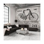 Paris Prix Papier Peint  Bicycle Vintage. Coloris disponibles : Multicolore