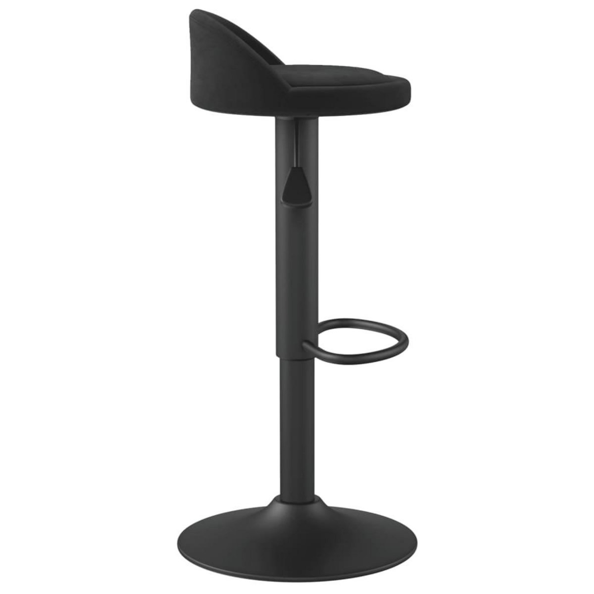 VIDAXL Tabourets de bar lot de 2 Noir Velours