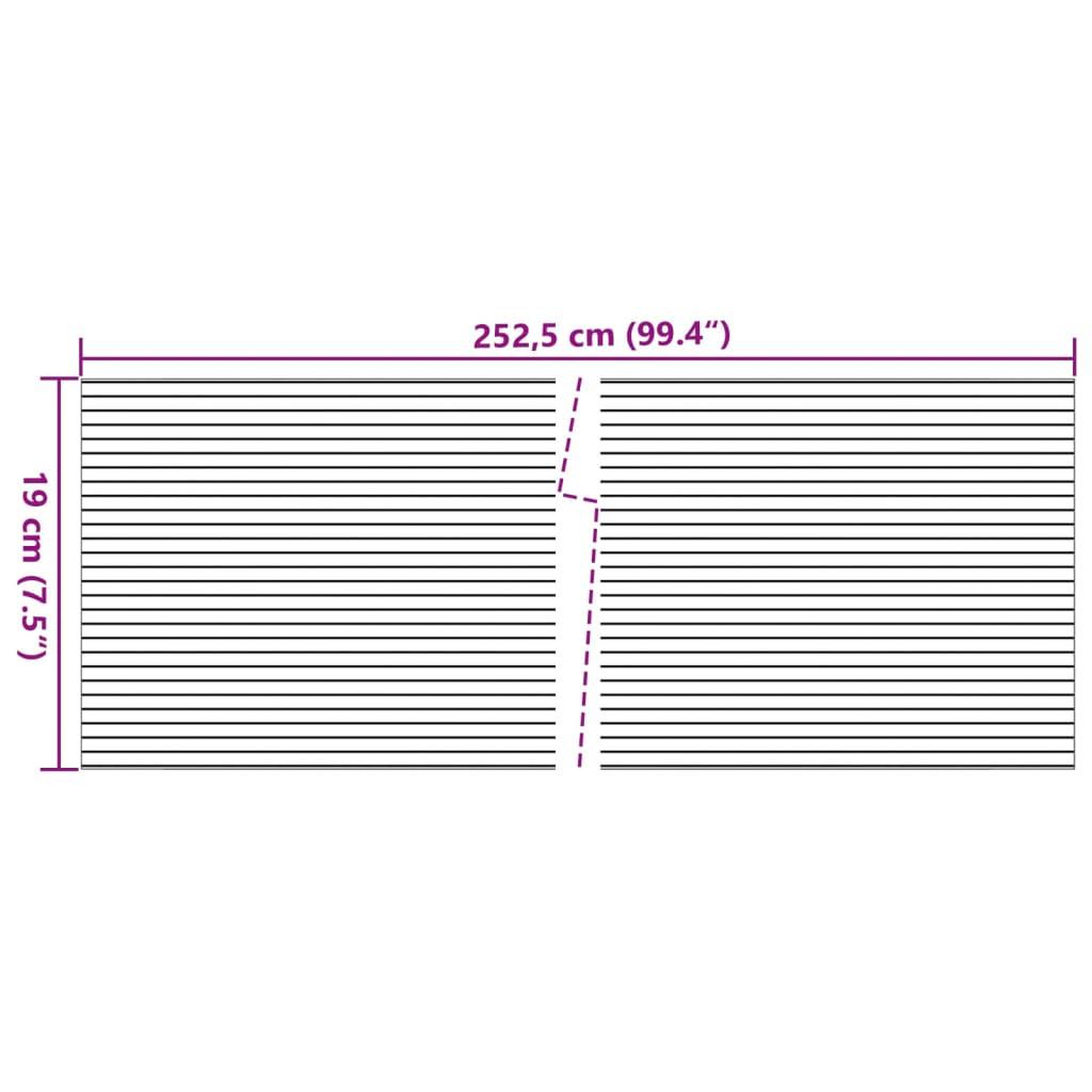 Voir la diapositive 6 : VIDAXL Brises-vues de jardin 10 pcs gris clair 252,5x19 cm PVC