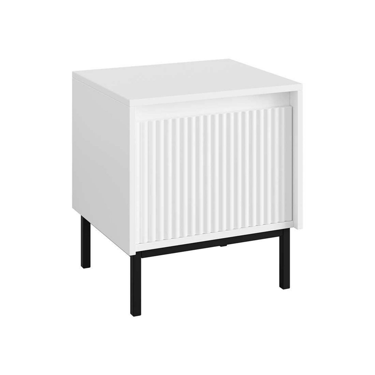 BEST MOBILIER Girona - table de chevet - blanc - 45 cm