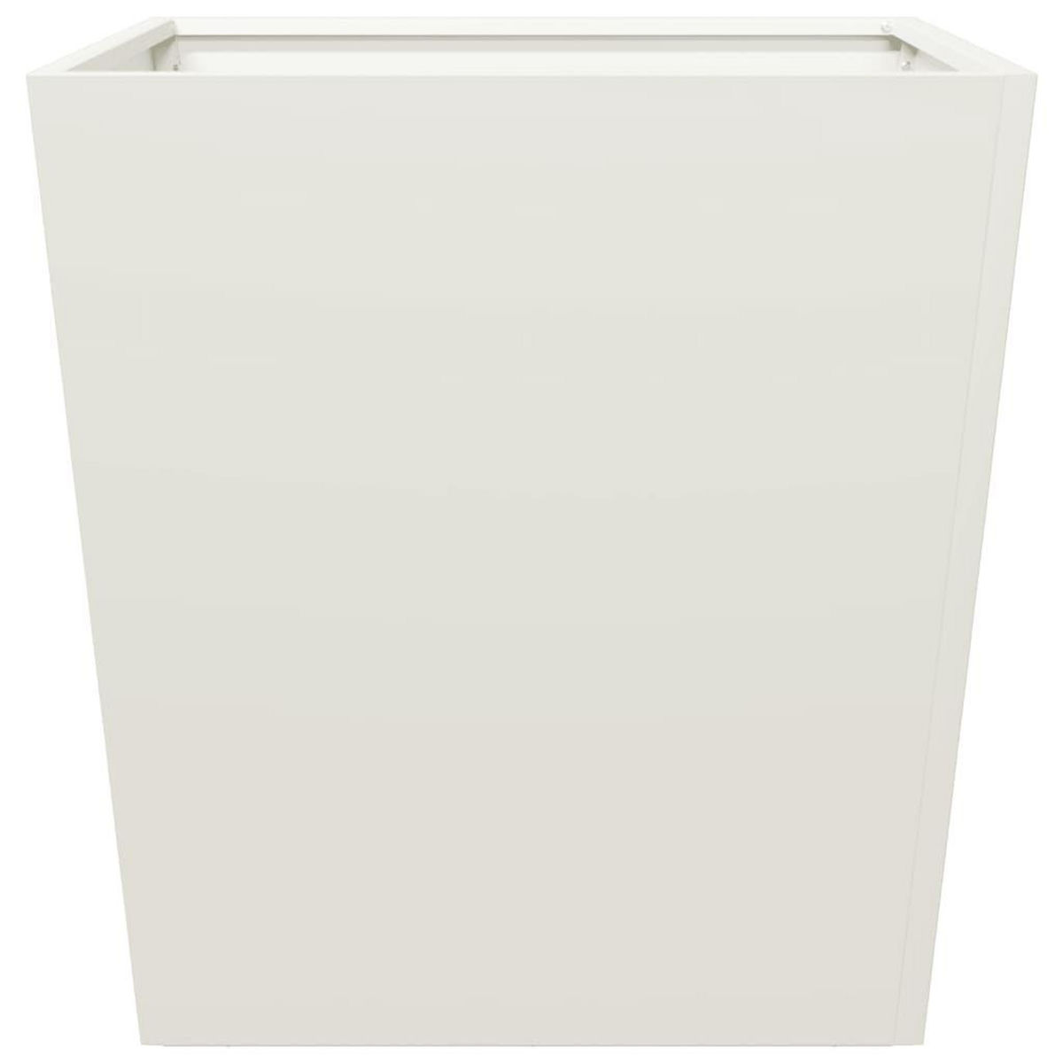 VIDAXL Jardiniere blanc 50x50x50 cm acier