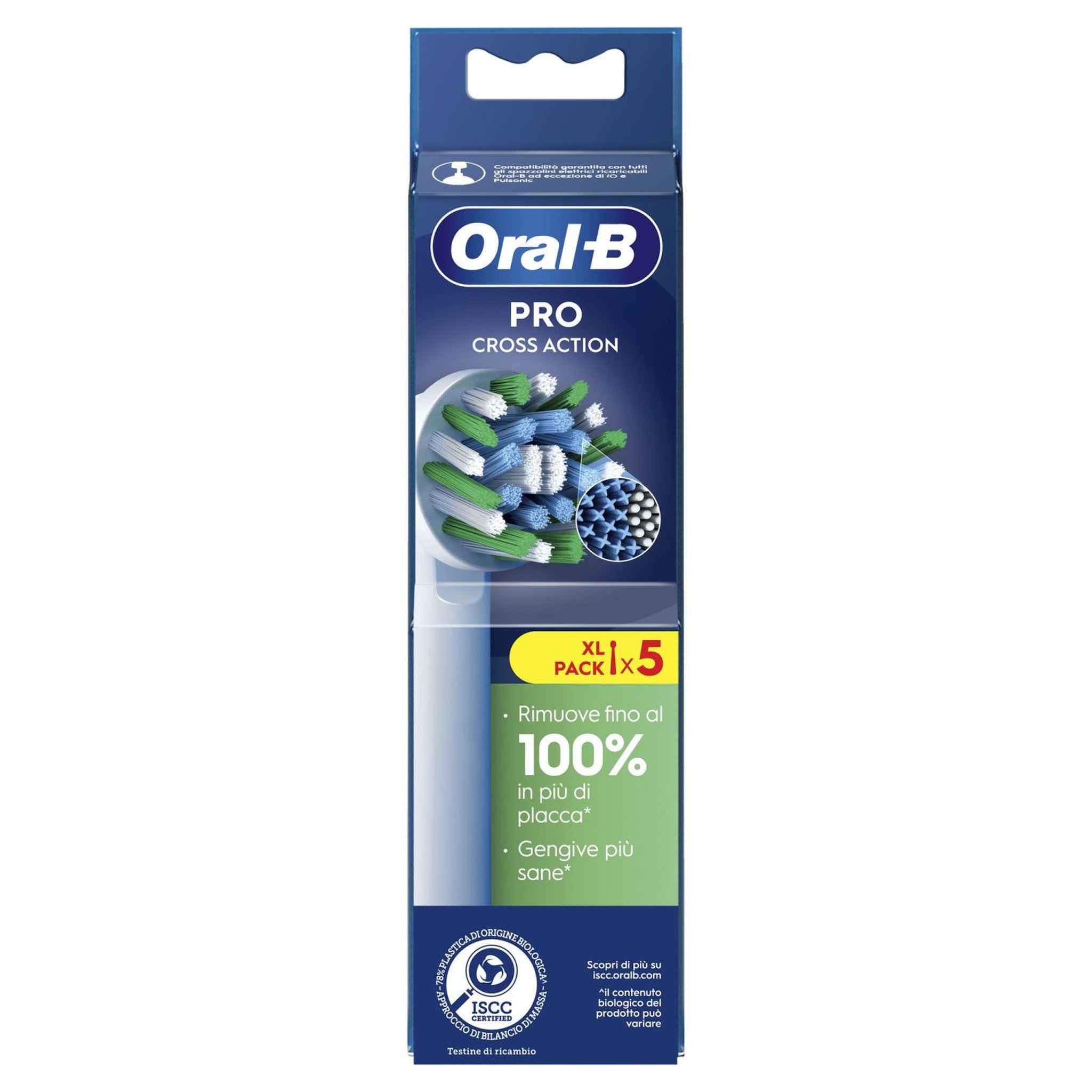 ORAL B Oral-B CrossAction 80730885 tête de brosses 5 pièce(s) Blanc